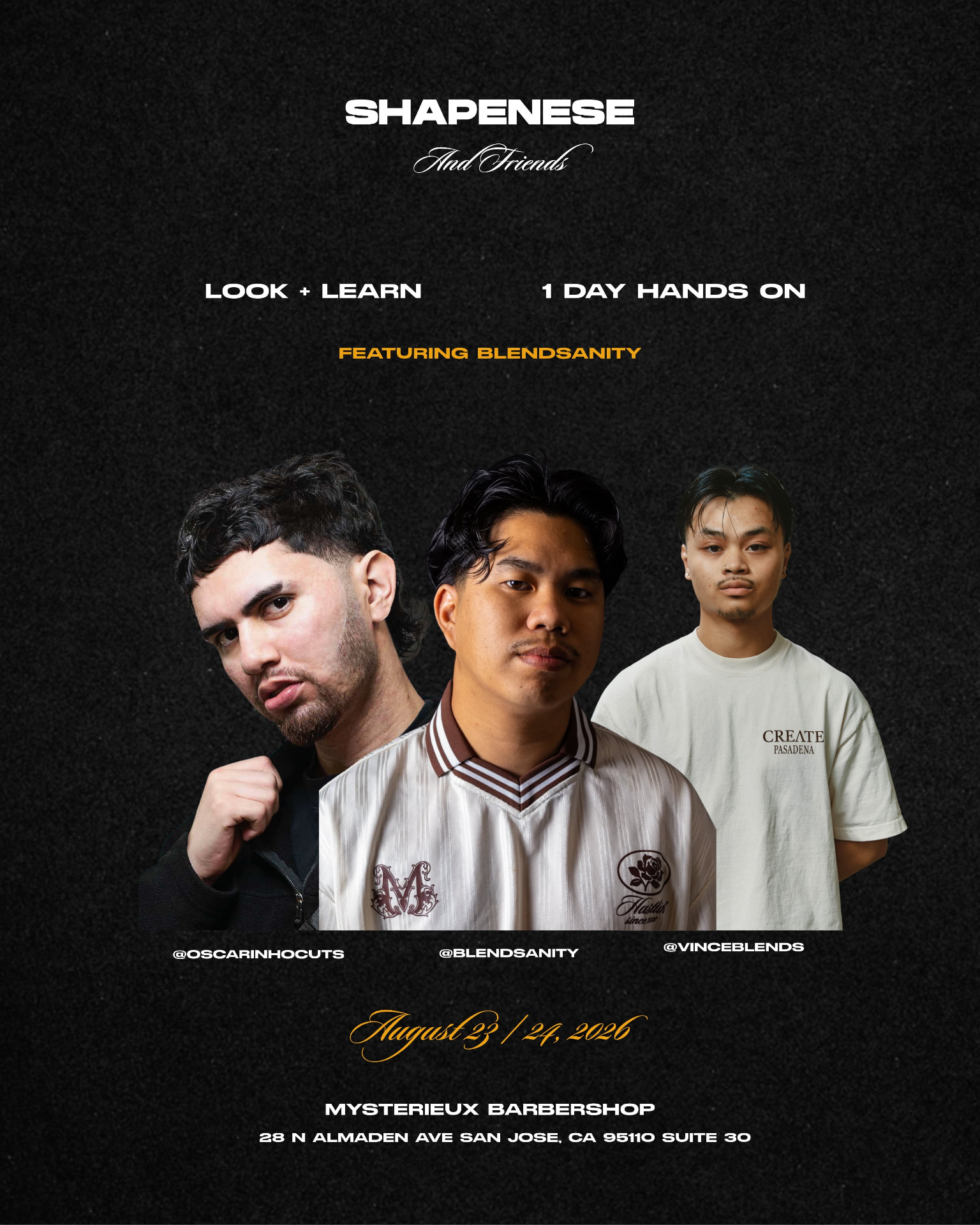 Shapenese And Friends event poster featuring Blendsanity